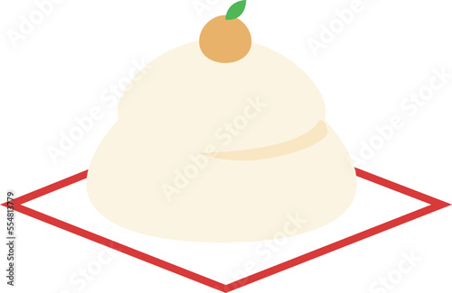 鏡餅のイラスト　かわいい　正月　日本