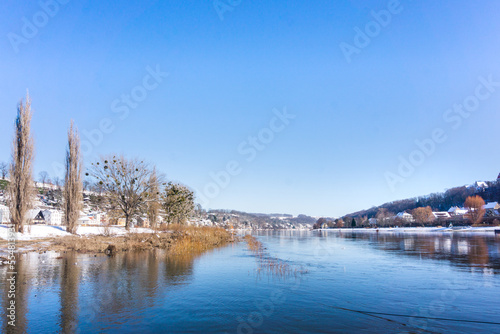 Fototapeta Naklejka Na Ścianę i Meble -  River Elbe in Pirna Germany