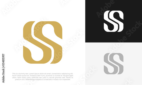 letter SS initial logo design vector 