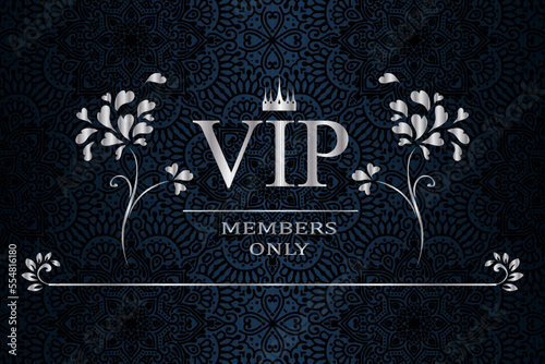 luxury metal premium vip card for vip members only , merry christmas and happy new year background