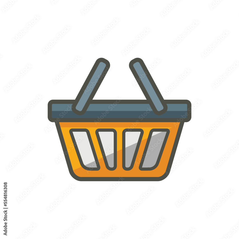 shopping basket bag icon design vector template shopping basket bag icon design vector template