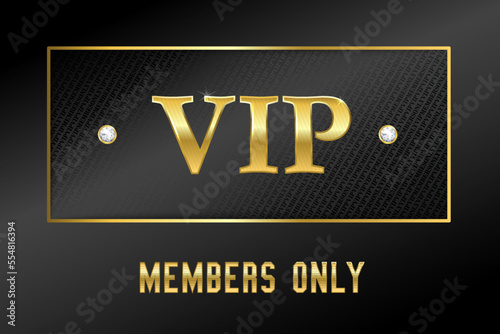 luxury gold and black premium vip card for club members only