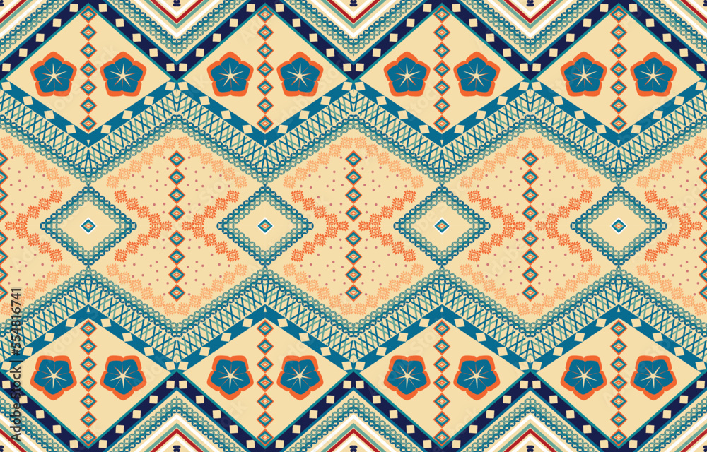 Geometric ethnic pattern design. Aztec fabric carpet mandala ornament chevron textile decoration wallpaper. Geometric ethnic pattern design. Aztec fabric carpet mandala ornament chevron textile decoration wallpaper.