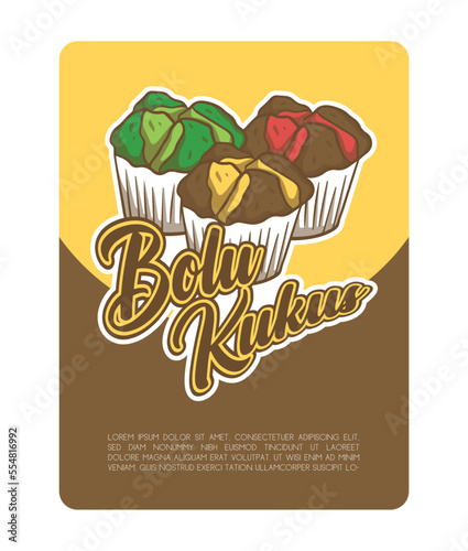 Traditional Indonesian Snack food Vector design 