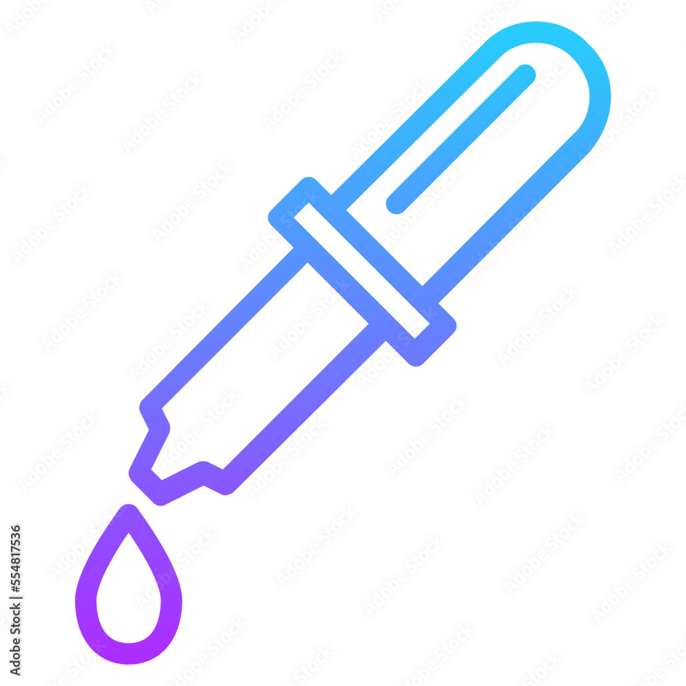 Dropper gradient line icon Dropper gradient line icon