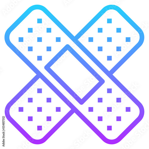 bandage gradient line icon