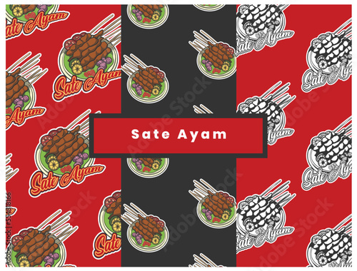 Traditional Indonesian Snack food Vector design 