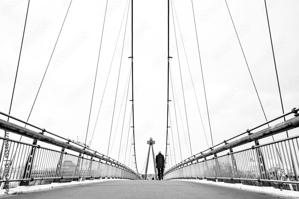 Obraz premium Holbeinsteg Frankfurt