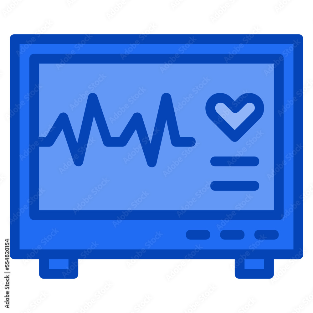 cardiogram blue icon cardiogram blue icon