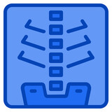 x-ray blue icon