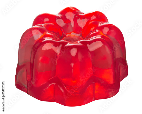 Red jelly, molded, isolated transparent png
