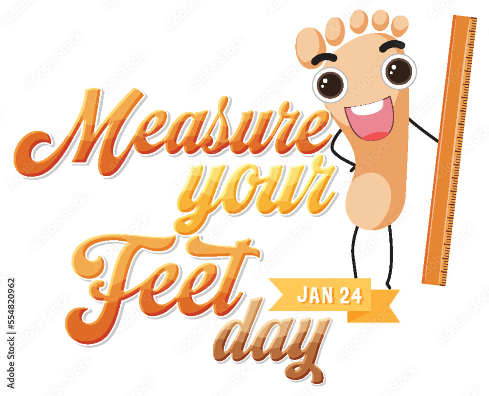 National Measure Your Feet Day Banner Design National Measure Your Feet Day Banner Design