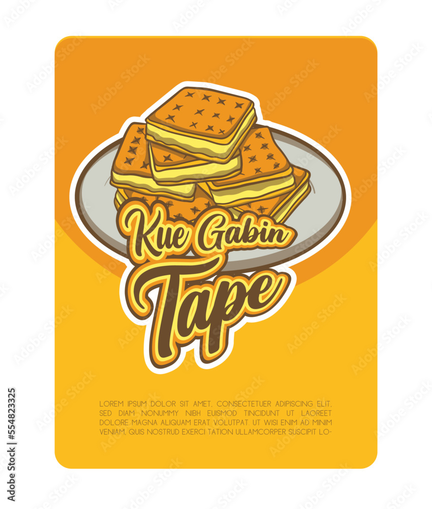 Traditional Indonesian Snack food Vector design 