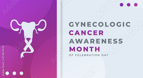 Happy Gynecologic Cancer Awareness Month Celebration Vector Design Illustration for Background, Poster, Banner, Advertising, Greeting Card