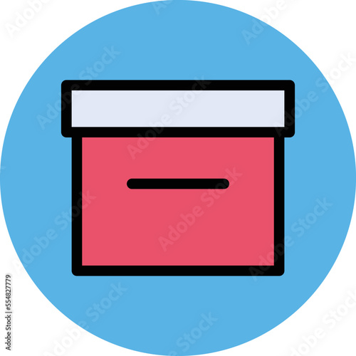Envelope Box Vector Icon
