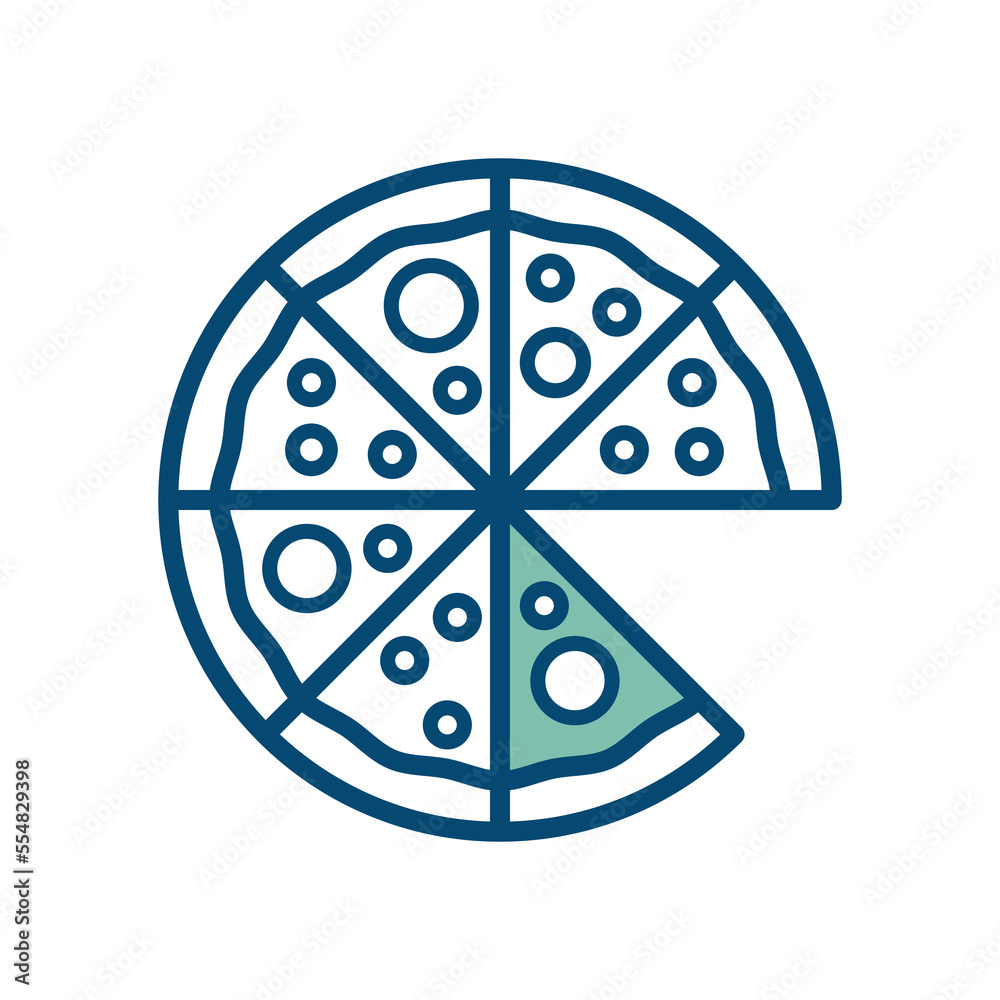 pizza icon vector design template in white background pizza icon vector design template in white background