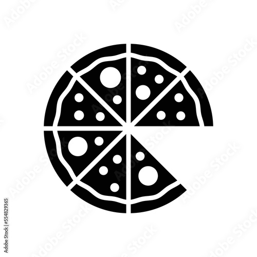 pizza icon vector design template in white background