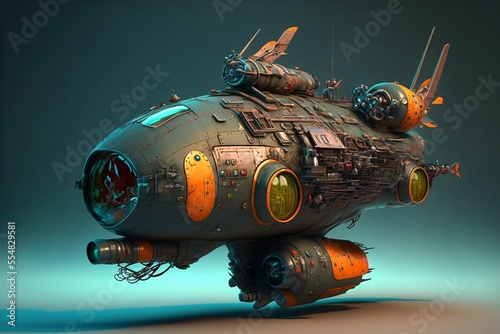 Un vaisseau spatial futuriste