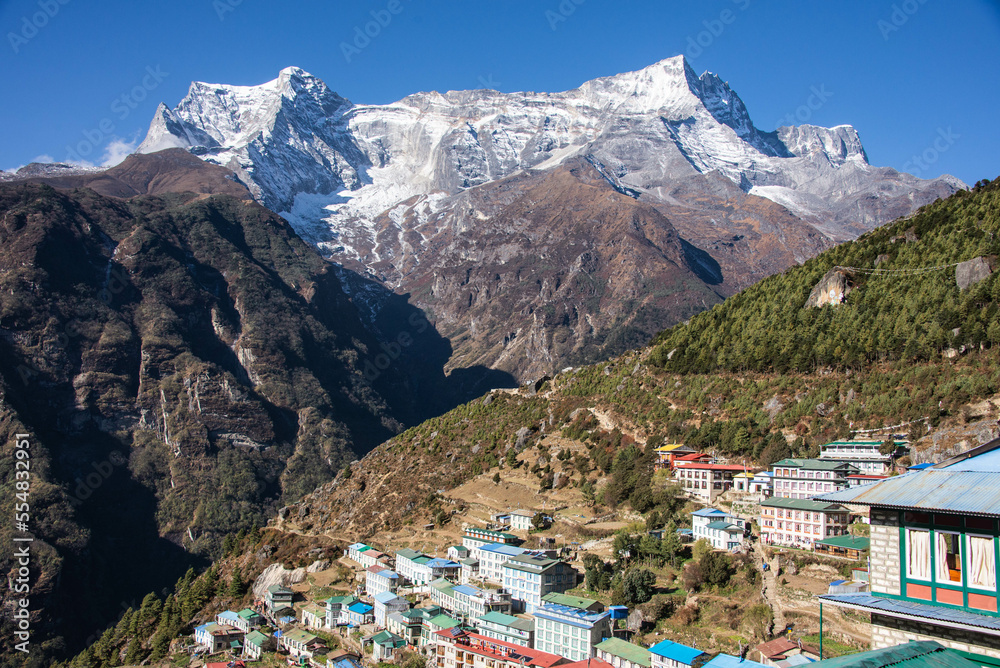 View of Namche Bazaar, Everest region, Nepal