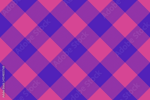 Plaid check pattern. Fabric textile tartan. Background texture seamless vector.