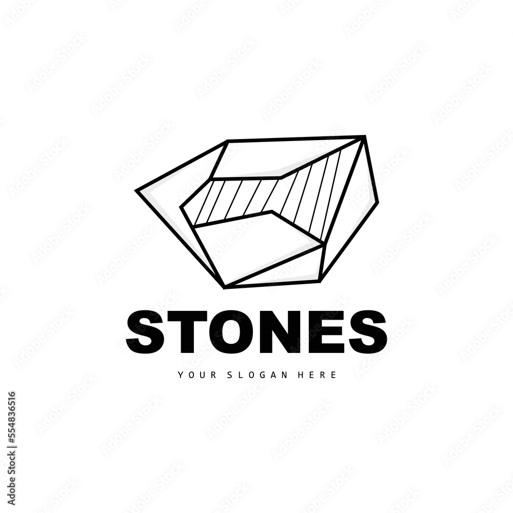 Stone Logo, Vector Stone Modern With Geometry Line Style, Design For Aesthetic Decoration, Brand Modern Product, Simple Icon Abstract Aesthetic Geometry Line Stone Logo, Vector Stone Modern With Geometry Line Style, Design For Aesthetic Decoration, Brand Modern Product, Simple Icon Abstract Aesthetic Geometry Line