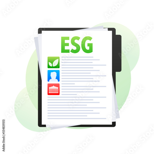 ESG - Environmental, social, and corporate governance document file