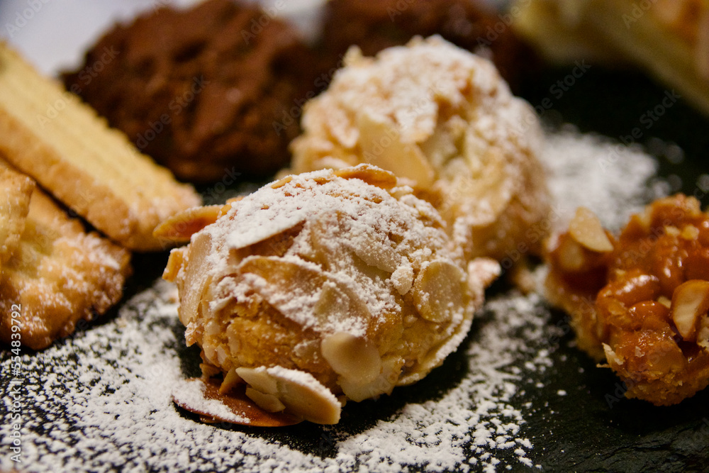 Coconut macaroons with almonds Coconut macaroons with almonds