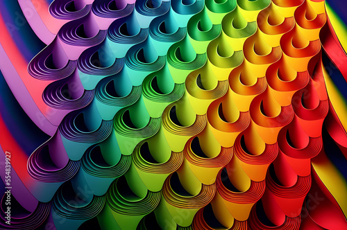 Seamless Abstract Colorful Design, texture, curvy and artistic Illustration pattern