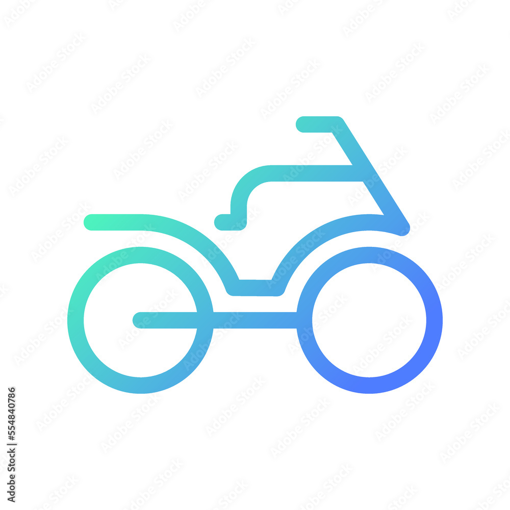 Motorbike pixel perfect gradient linear ui icon. Motorcycle transport. Navigation. Riding vehicle. Line color user interface symbol. Modern style pictogram. Vector isolated outline illustration Motorbike pixel perfect gradient linear ui icon. Motorcycle transport. Navigation. Riding vehicle. Line color user interface symbol. Modern style pictogram. Vector isolated outline illustration