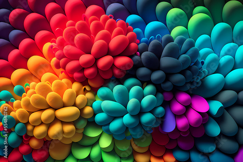 Seamless Abstract Colorful Design, texture, curvy and artistic Illustration pattern