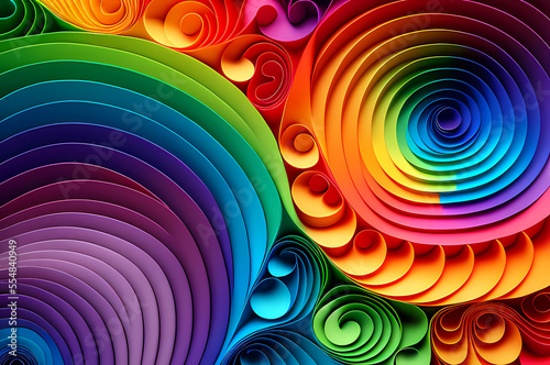 Seamless Abstract Colorful Design, texture, curvy and artistic Illustration pattern