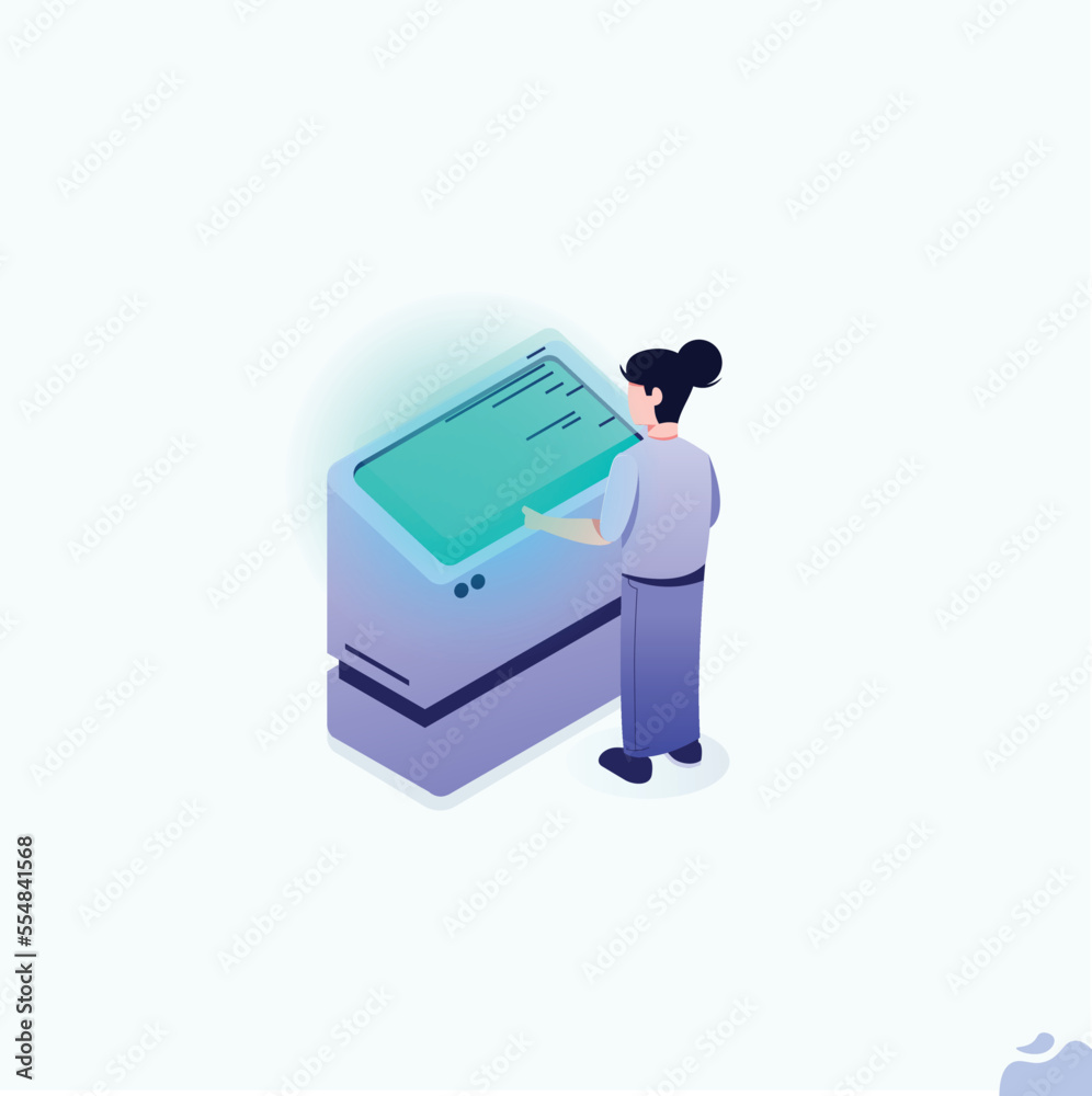 Various Devices Secure Connected to Data Center with Cloud Computing Technology. Cyber Security and Personal Data Protection Concept. Flat Isometric Vector Illustration. Various Devices Secure Connected to Data Center with Cloud Computing Technology. Cyber Security and Personal Data Protection Concept. Flat Isometric Vector Illustration.