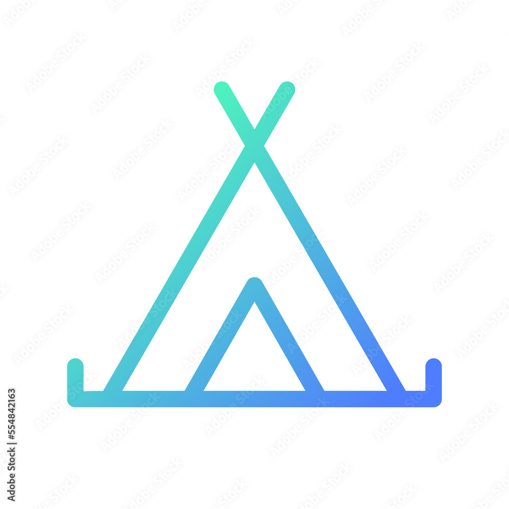 Camping site pixel perfect gradient linear ui icon. GPS navigation. Campground location. Search on map. Line color user interface symbol. Modern style pictogram. Vector isolated outline illustration Camping site pixel perfect gradient linear ui icon. GPS navigation. Campground location. Search on map. Line color user interface symbol. Modern style pictogram. Vector isolated outline illustration