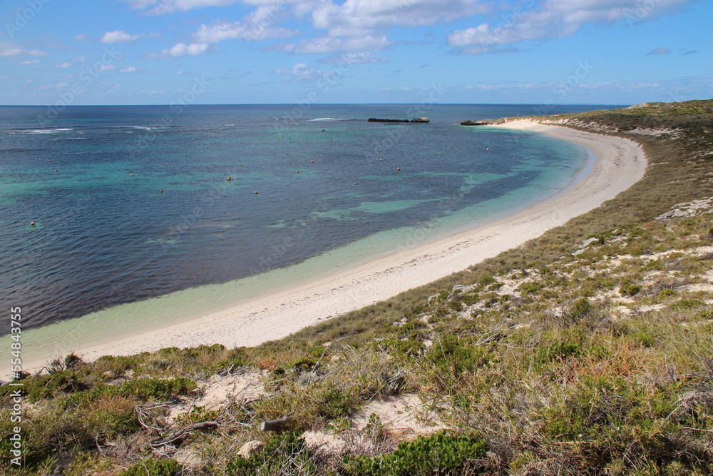 indian ocean at catherine bay at rottnest island (australia) 