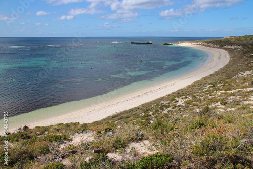 indian ocean at catherine bay at rottnest island  australia  