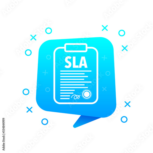 SLA - service level agreement document, Contract Form.