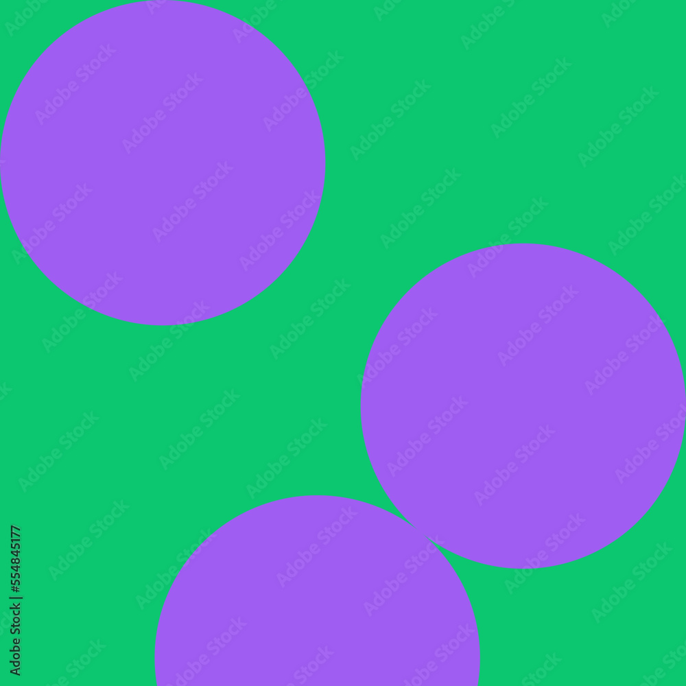 Balls in square vector illustration in flat color design