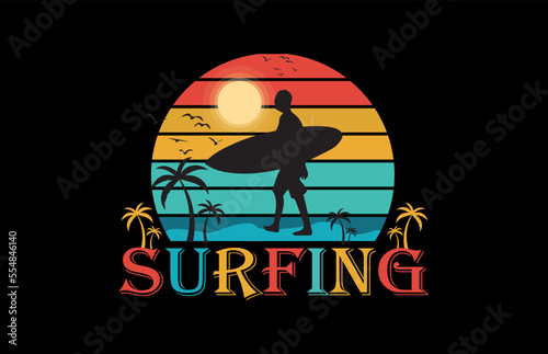 Vintage cycling graphic t-shirt design graphic template