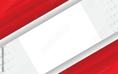 Abstract Red and White Background Vector Illustration