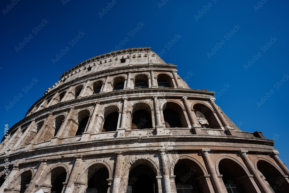 Fototapeta premium Rome Colosseum is one of the main attractions of Italy.