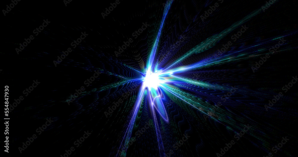 Abstract tunnel background with bright beautiful blue light glowing iridescent energy magical stripes and lines Abstract tunnel background with bright beautiful blue light glowing iridescent energy magical stripes and lines