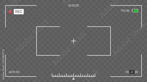 Video camera viewfinder template photo