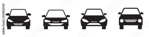 Simple car icons. Vector illustration.