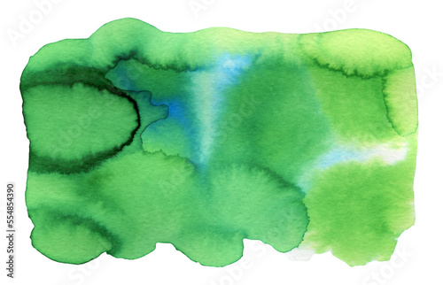 Abstract watercolor green background for your design.