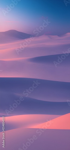 Generative AI,scenic view of dramatic sky during sunset,desert