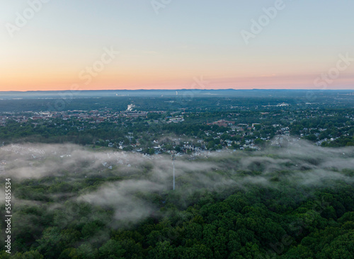 Foggy Sky Over Holyoke, Massachusetts