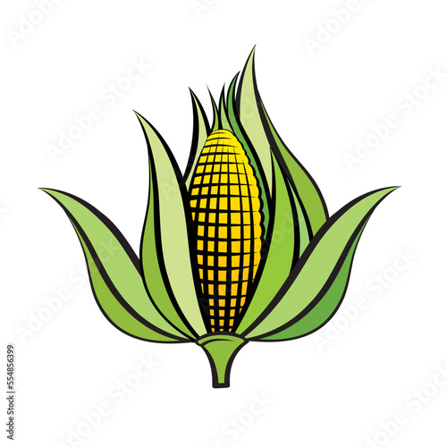 corn on the cob vector icon
