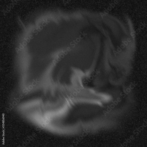 Black and white abstract blur blob science marble data diagram with vintage retro noise grain texture photo