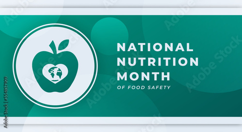 Happy National Nutrition Month Celebration Vector Design Illustration for Background, Poster, Banner, Advertising, Greeting Card