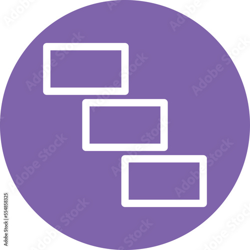 Steps Vector Icon
